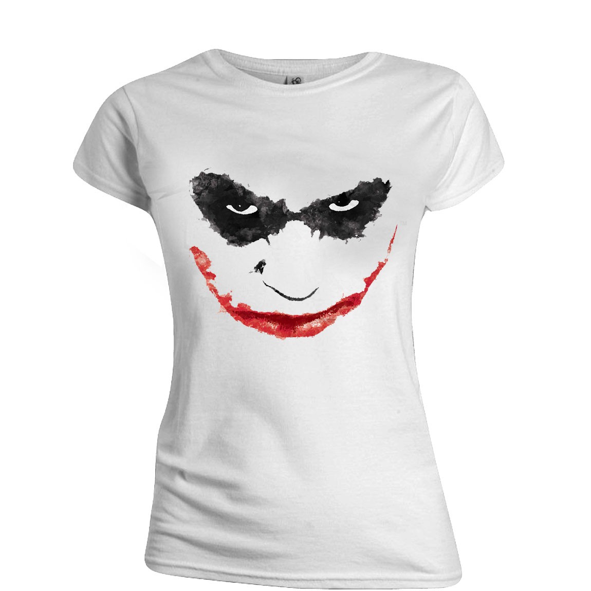 Batman Joker Smile Women T-shirt White Ceres Webshop