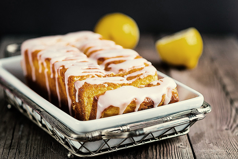 Rezept: Kürbiskernölkuchen mit Zitronenglasur