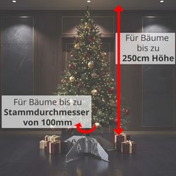 ChattenGlut Weihnachtsbaumständer Edelstahl – für große Bäume bis 250 cm - Bild 4
