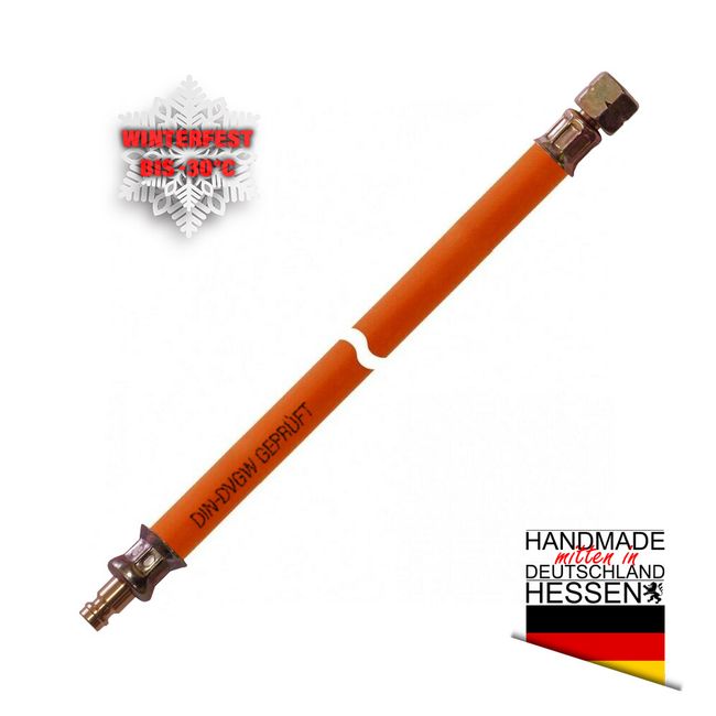 Gasschlauch MD-Schlauch winterfest G 1/4"LH-ÜM x Stecktülle f. Gaskupplung
