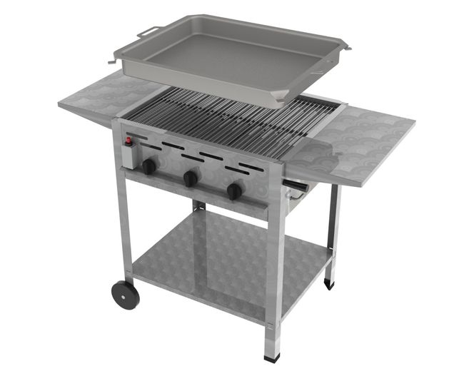 ChattenGlut Gastrobräter 3-flammig 