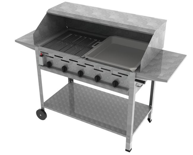 ChattenGlut Gastrobräter 5-flammig 