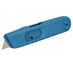 ChattenTec DETECT MAXICUT X6060 Sicherheitsmesser | Metalldetektierbar Blau | Automatischer Klingenrückzug | HACCP