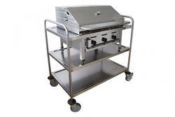 Mobile Gastrobräter Arbeitsstation 3-flammig