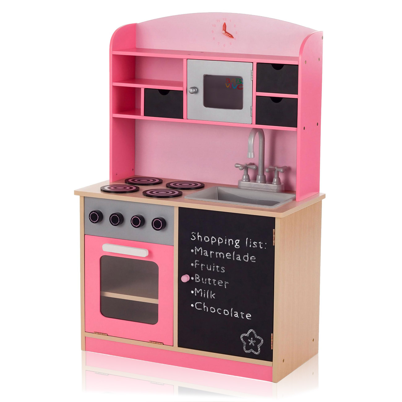 pink play kitchen