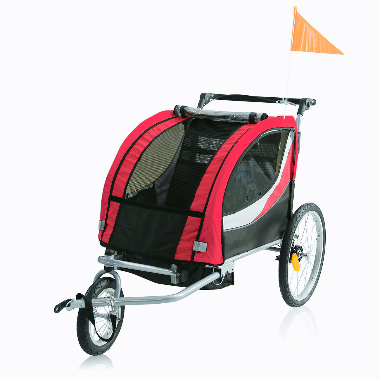 Jogger Children Bike Trailer 2in1 Stroller Suspension Child Kids 360