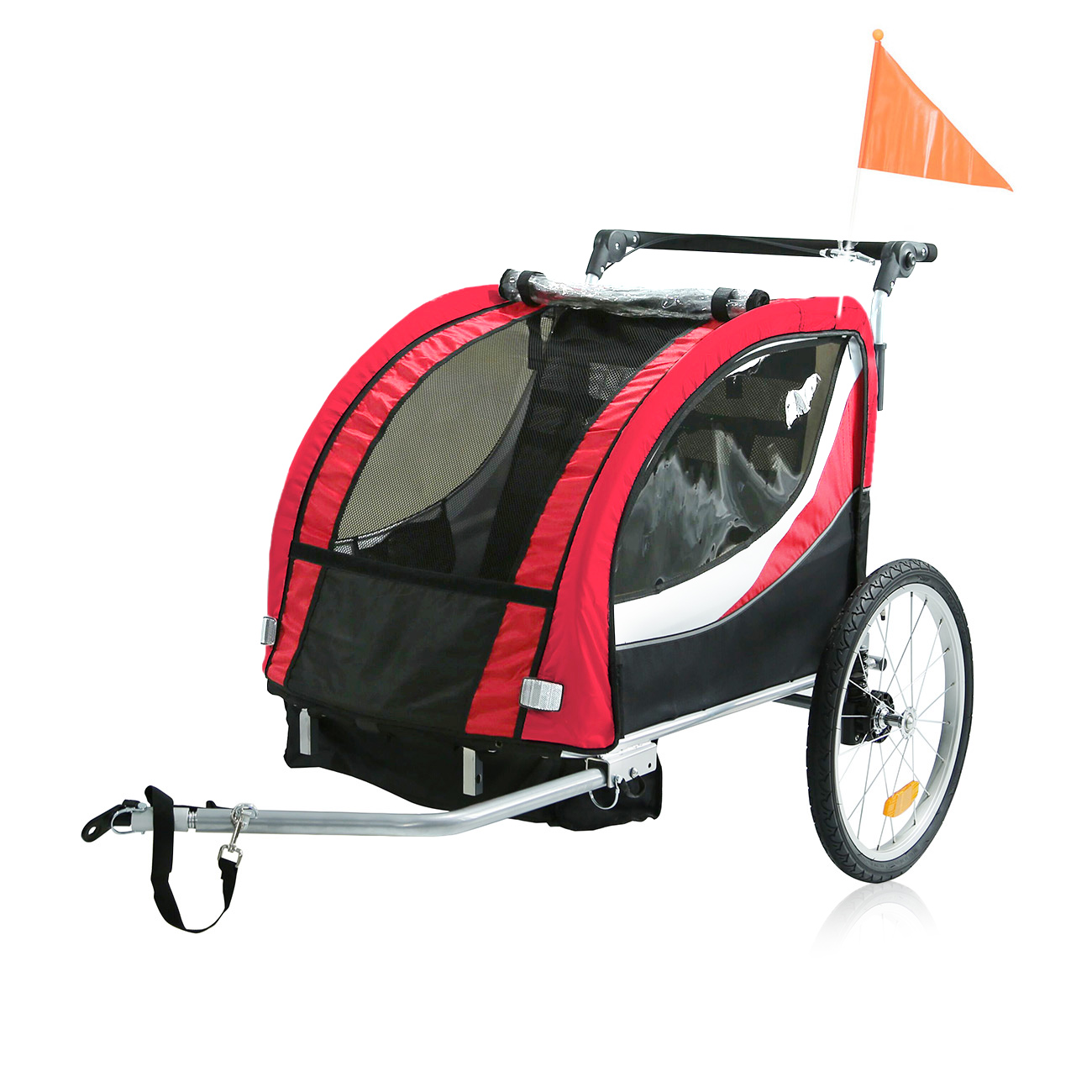 Jogger Children Bike Trailer 2in1 Stroller Suspension Child Kids 360° New SAMAX 4260196248501 eBay