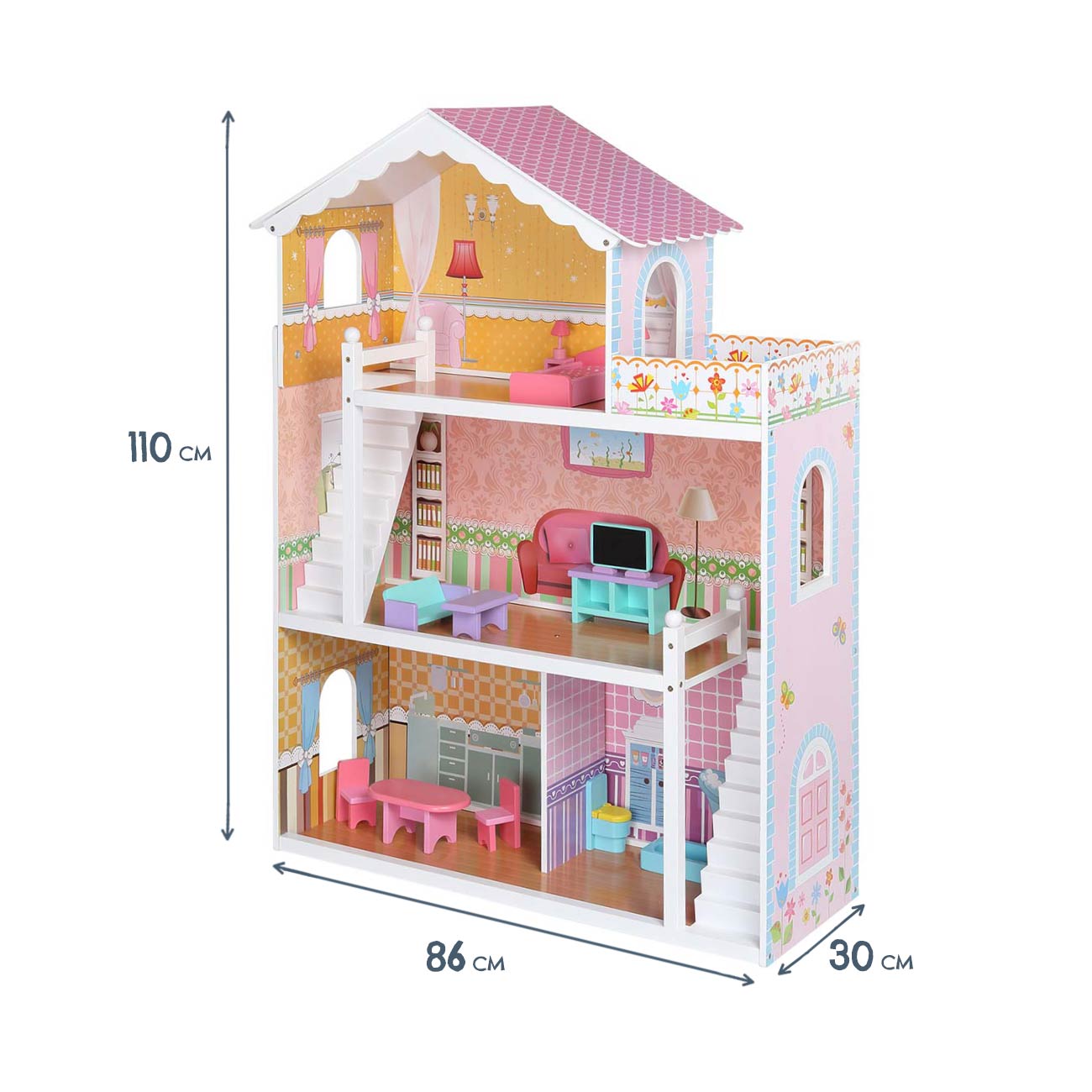 casa delle barbie in legno