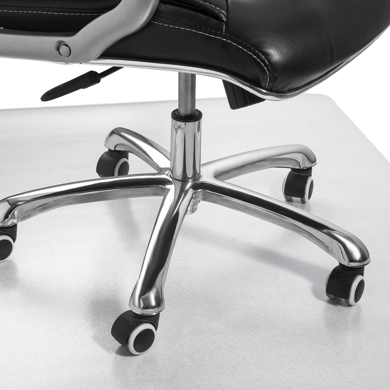 Tappetino Per Sedia Ufficio SHAREWIN 120x75 Cm - Proteggi Pavimento In Legno, Antiscivolo E Trasparente - Facile Da Pulire In PVC