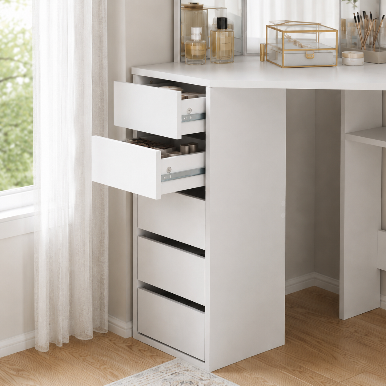 Makika Corner dressing table / Corner make-up table ELLE | MA Trading | Buy it Smart Makika Corner dressing table / Corner make-up table ELLE | MA Trading | Buy it Smart
