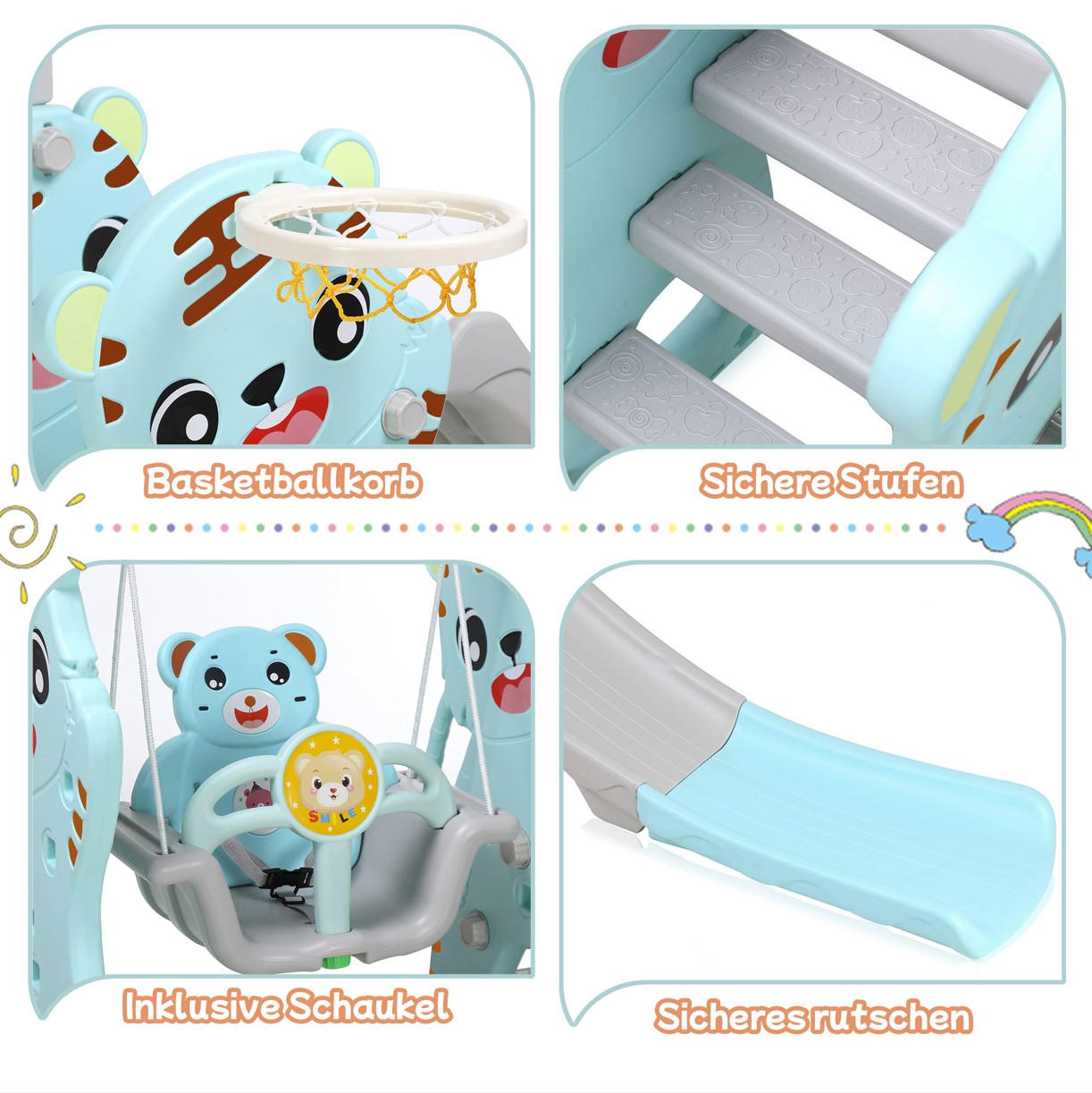 Enterrée Toboggan Enfant Aire De Jeux Jeu D'Extu00e9rieur Et U00e0