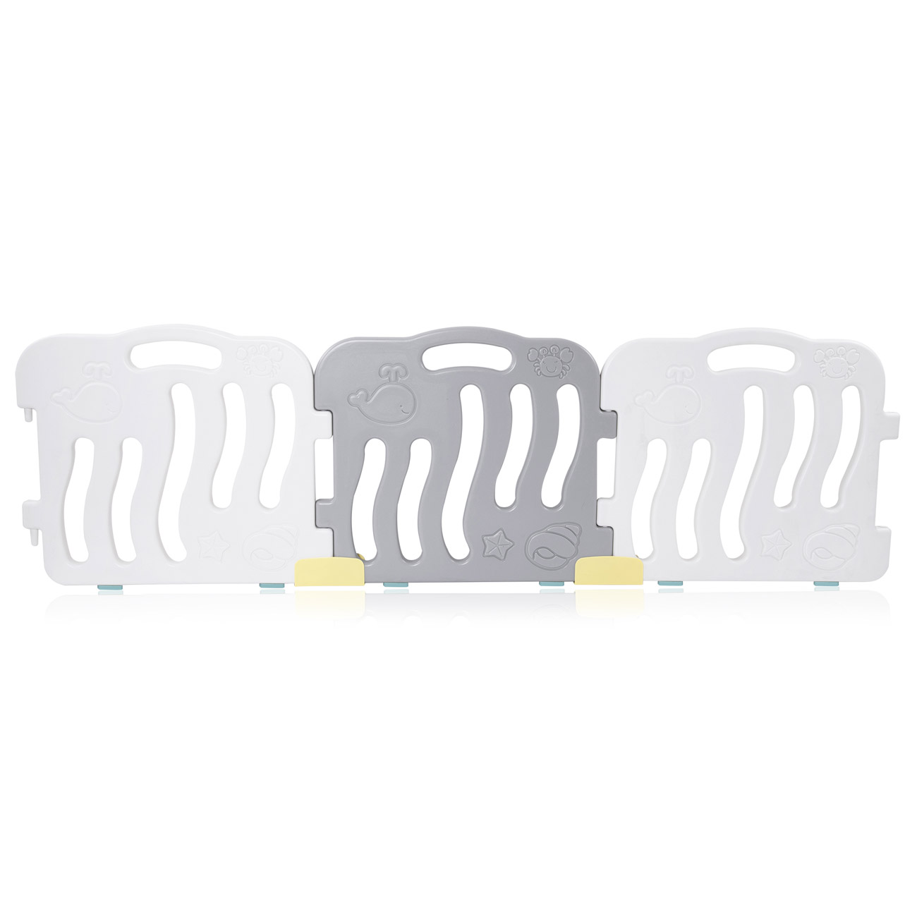 Baby Vivo Parc Bebe En Plastique 12 Elements En Gris Blanc Milo Ma Trading Buy It Smart