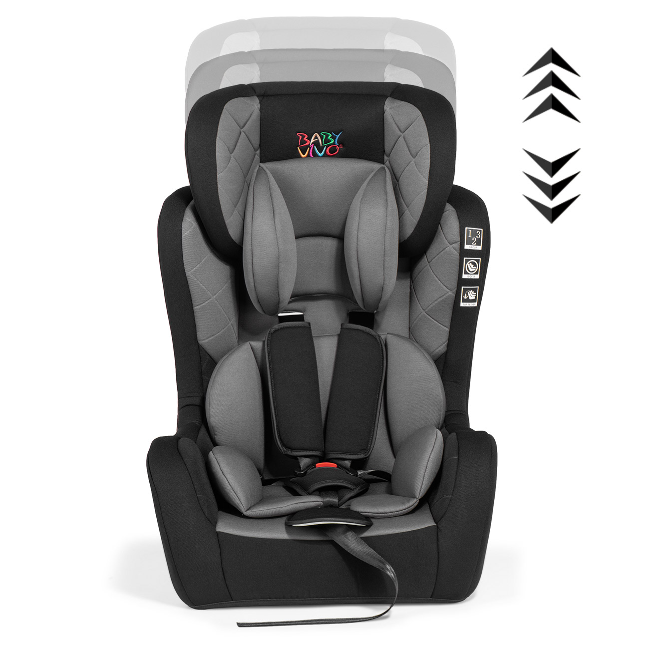 Baby Vivo Kindersitz 936 kg mit ISOFIX Autokindersitz Schwarz Grau Gruppe 1+2+3 eBay Baby Vivo Kindersitz 936 kg mit ISOFIX Autokindersitz Schwarz Grau Gruppe 1+2+3 eBay