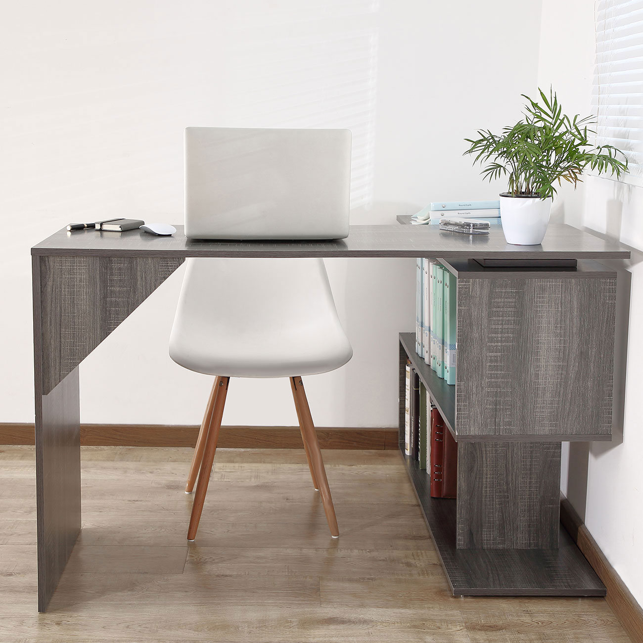 Escritorio Mesa Ordenador De Esquina Oficina Madera PC Mesa Para