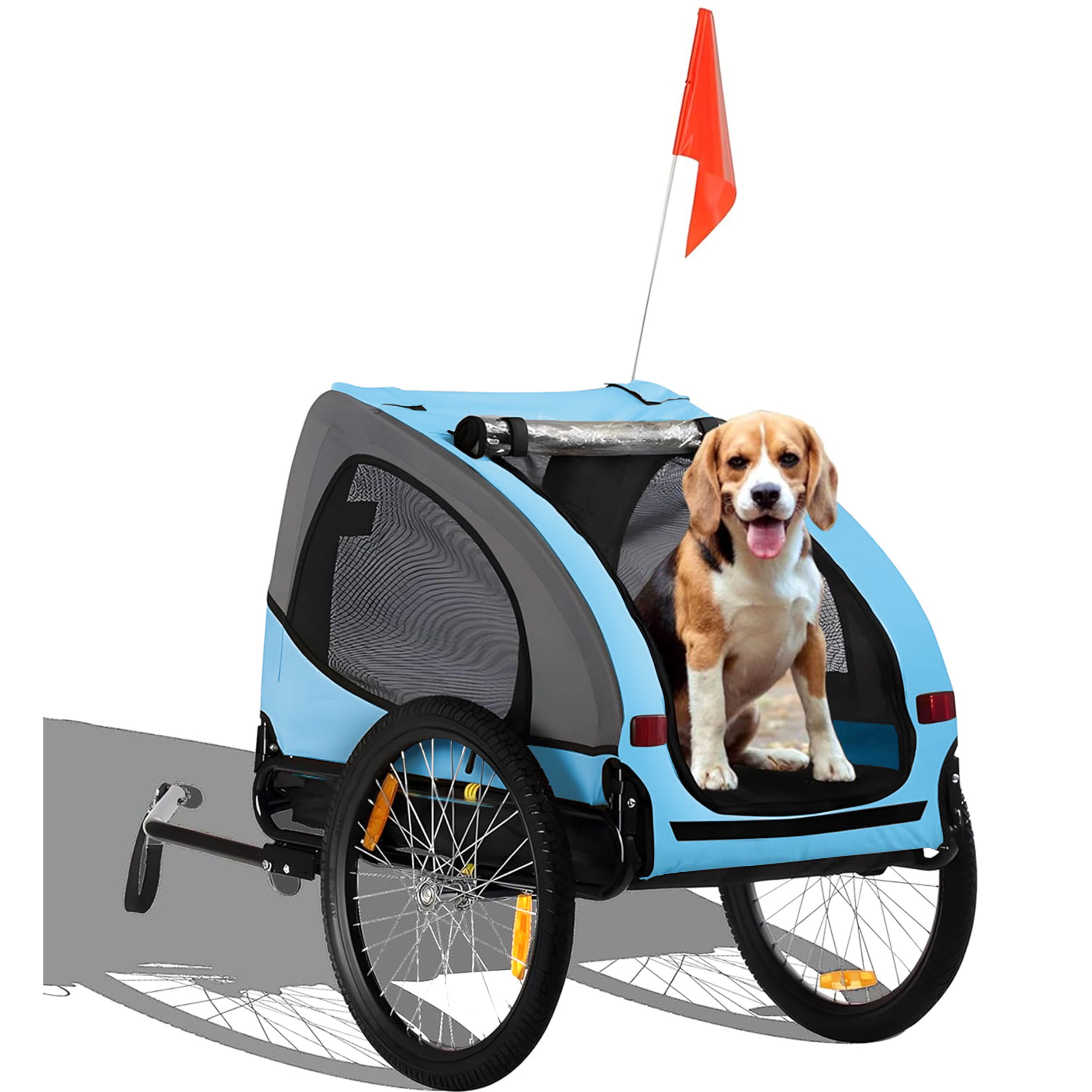 zoomundo Dog Bike Trailer Pet Bicycle Carrier Buddy in Turquoise MA Trading Buy it Smart