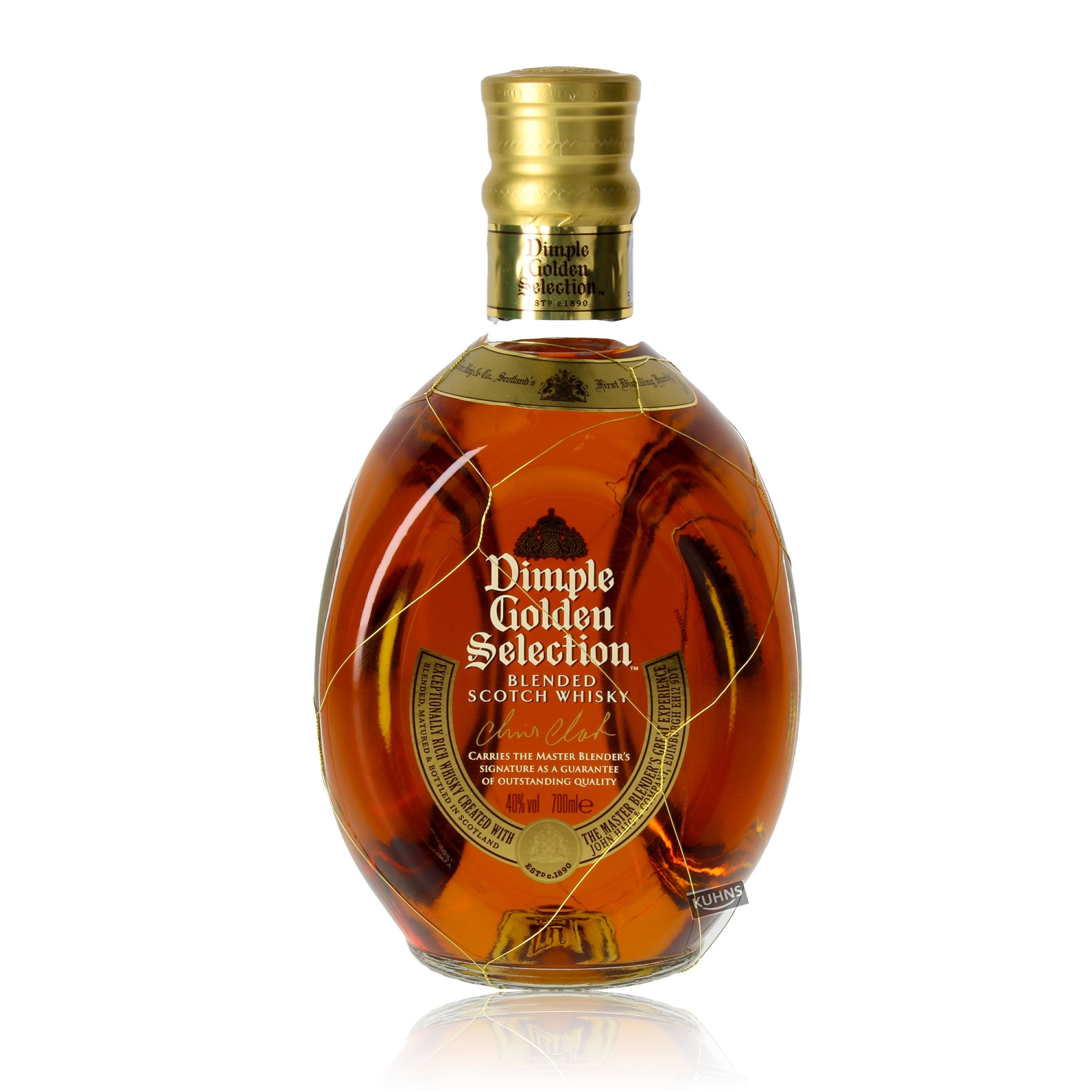 vol. Dimple Whisky, Scotch % Blended Trinkgenuss | 0.7l, Kuhns Golden Selection 40 alc.