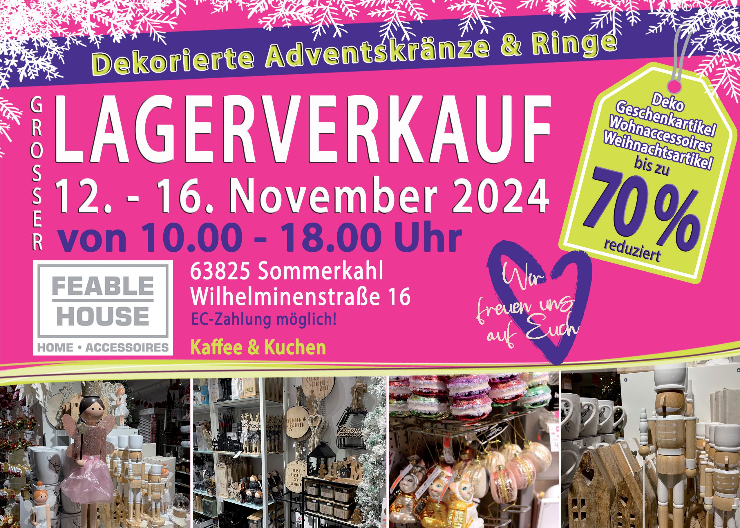 Lagerverkaufs-Info