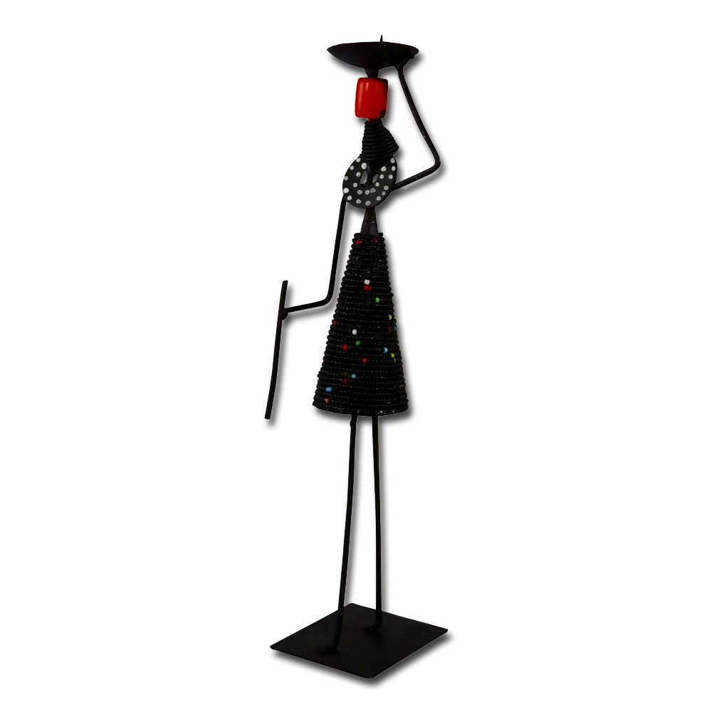African Woman Candle Holder