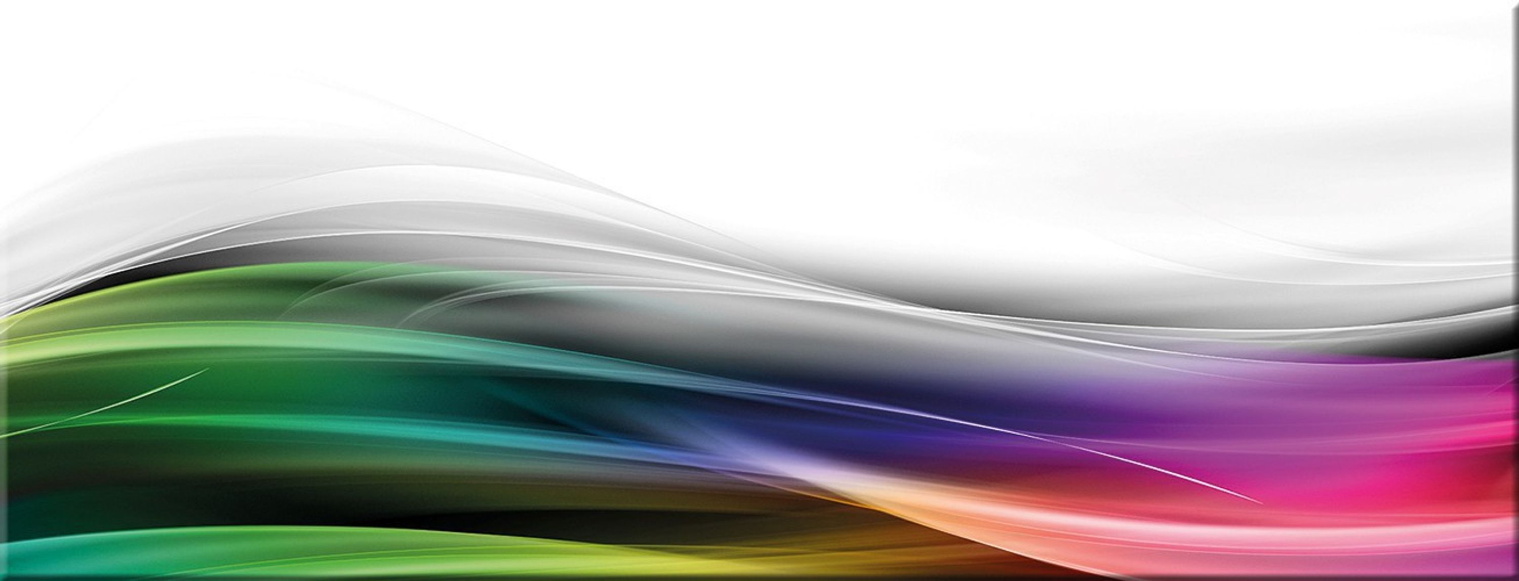 artissimo Glasbild 30x30cm Bild aus Glas Wandbild Wohnzimmer Welle abstrakt bunt