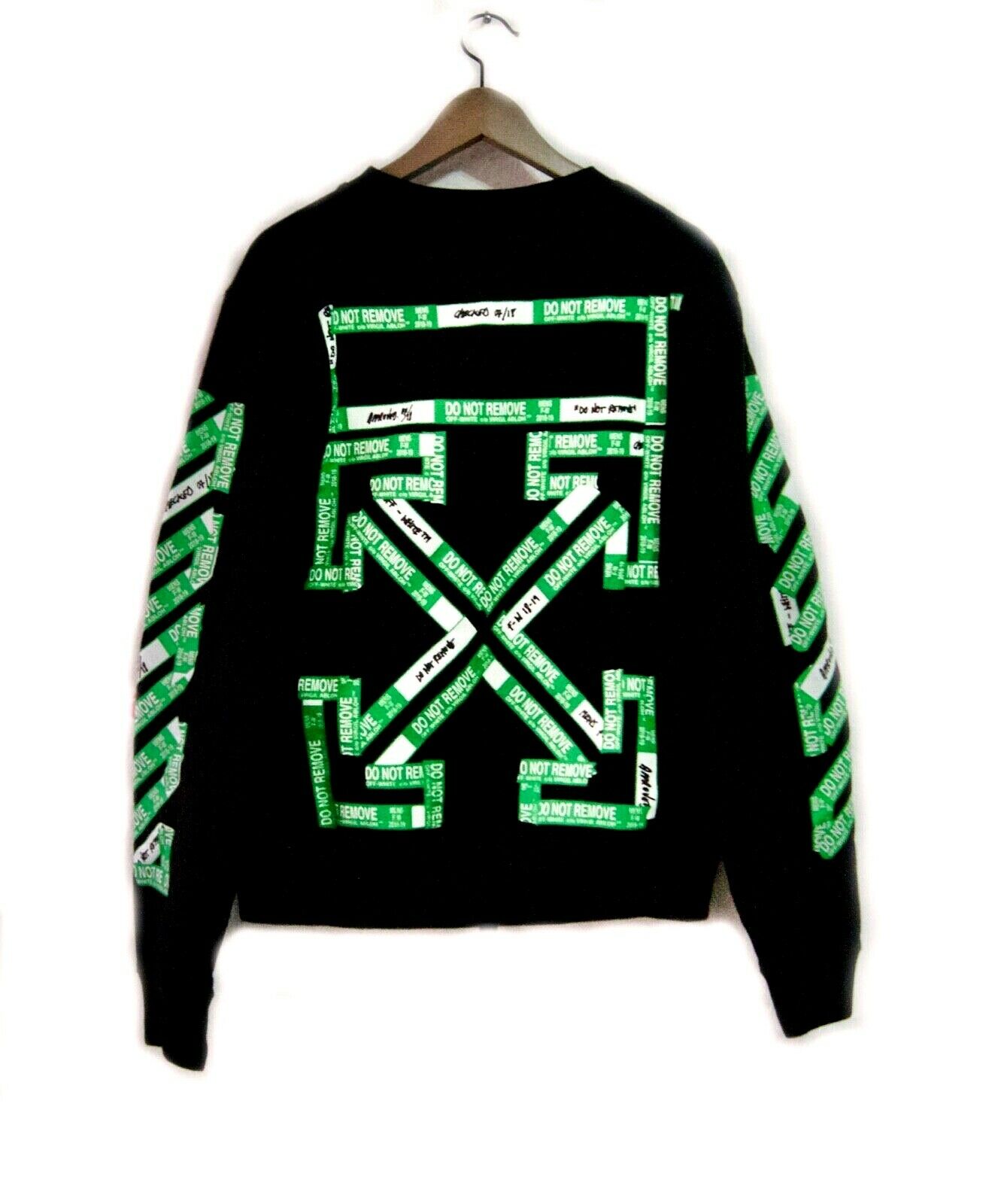 Off White C/O Virgil Abloh Green Gradient Black Sweatshirt | eBay