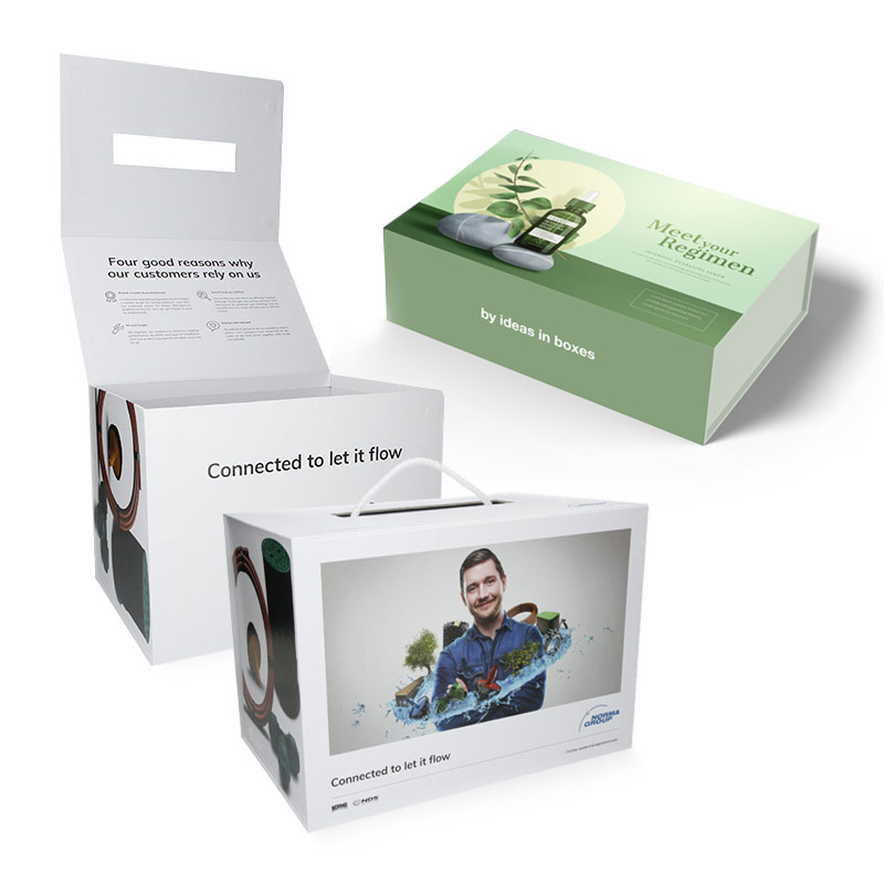 ideas in boxes Premium Geschenkbox Geburtstag, Geschenkkarton, Magnetbox,  Magnetfaltbox, Geschenkverpackung für Geburtstag mit Schriftzug,  22x22x10cm