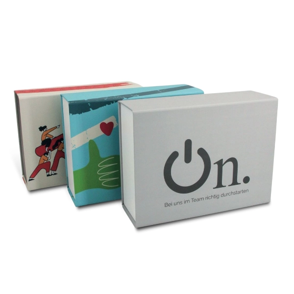 Bedruckte Magnetboxen