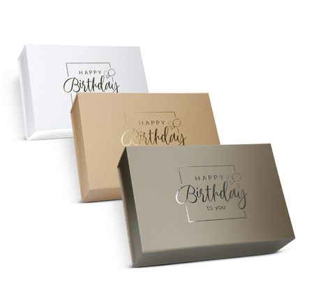 Magnetic box 33x22x10 cm Happy Birthday - Birthday gift box