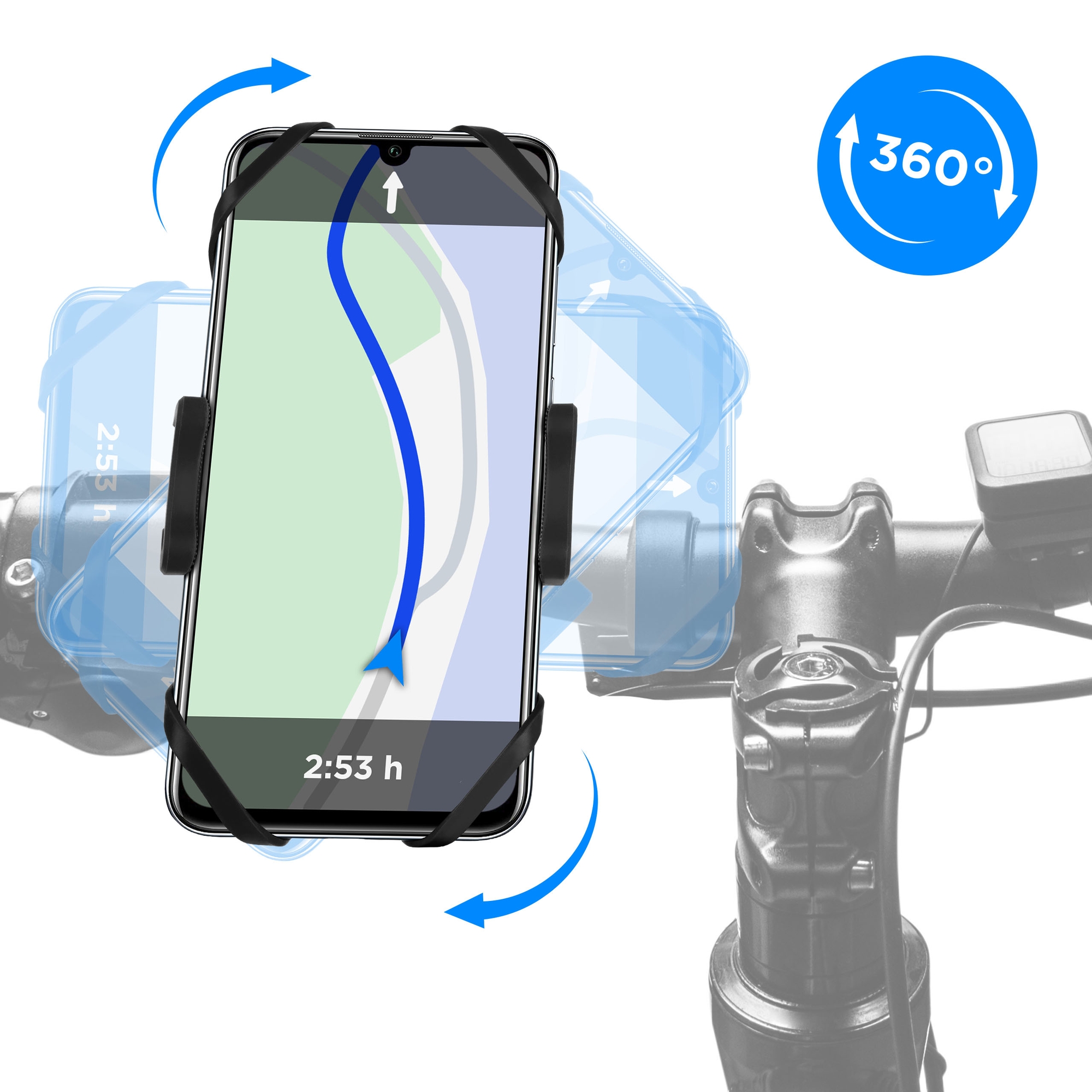 360° Fahrrad Handy Halterung für Huawei und Honor