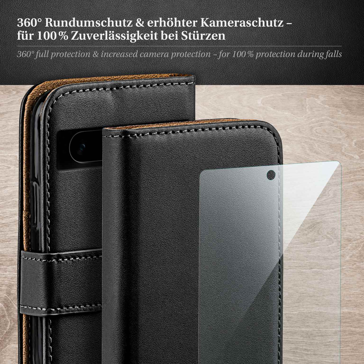 Google Pixel KOVASIA Für 7A Hülle Mit 2 Stück Schutzfolie, 3 In 1 Pixel 7a Case - Foto 7