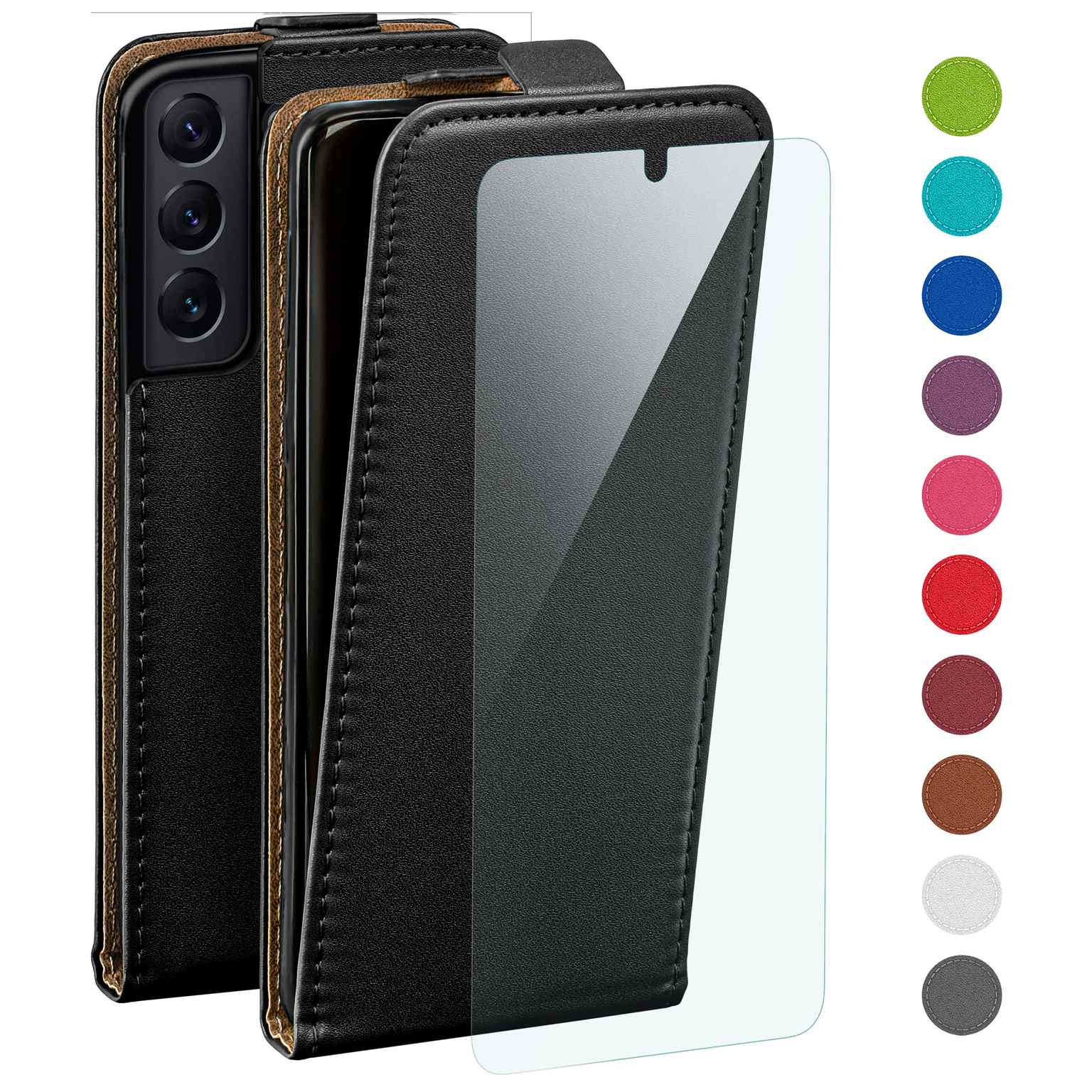 Handy Tasche fr Samsung Galaxy S22 Handyhlle Flip Case Schutz Hlle mit  Folie | eBay.de