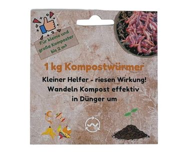 RUBELINO 10 St. Produktkarten für 1 kg Kompostwürmer