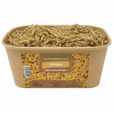 500ml Maden | 100% kompostierbare Köderdose