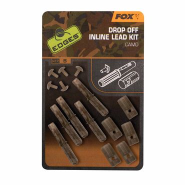 Fox Edges Camo Inline Lead Drop Off Kits Karpfenzubehör Set