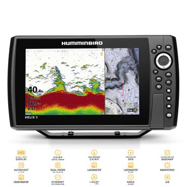 Humminbird Helix 9 CHIRP MEGA SI+ DI GPS G4N - Komplett mit Geber