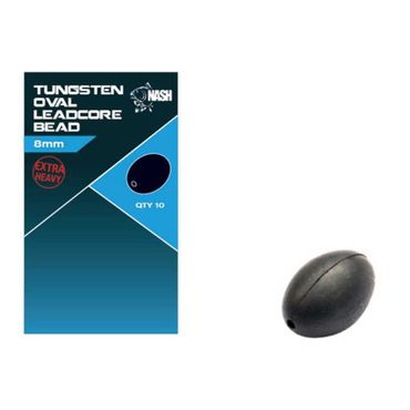 Nash Cling On Tungsten Oval Leadcore Bead 8mm Karpfenangeln Zubehör