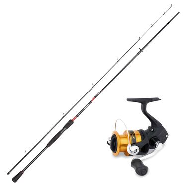 Shimano Spro Drop Shot Combo Angelset - Spro Rute 2,40m + Shimano Angelrolle