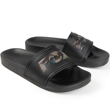 Fox Sliders Black Camo Pantoletten