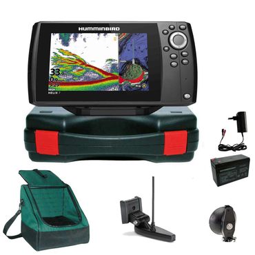 Humminbird Helix 7 Chirp GPS G4 GPS Kartenplotter Echolot Portabel Basic Plus - Komplett mit Geber