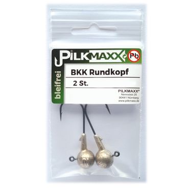 Pilkmaxx BKK Ultra Spitze Haken Gr.1/0 12,0g 2St. Jigkopf Jighaken bleifrei