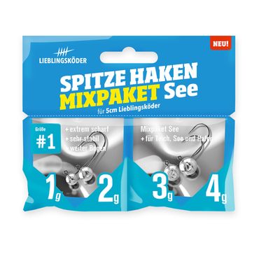 Lieblingsköder Spitze Haken #0 Mixpaket Fluss Jigheads