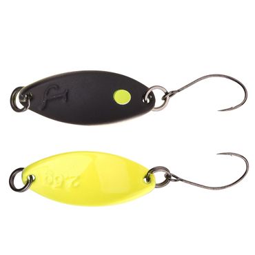 Spro Trout Master Incy Spoon Black/Yellow 1,5g Forellenköder