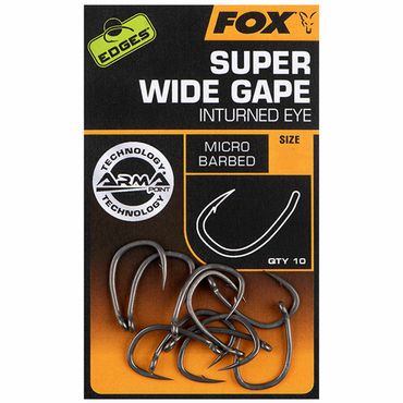 Fox Edges Armapoint Super Wide Gape (Inturned Eye) Hooks X10 Karpfenhaken