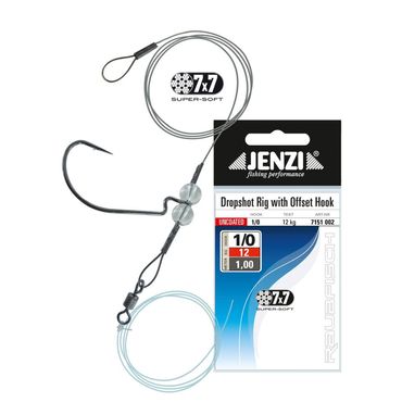 Jenzi 7x7 Drop-Shot Rig mit Offset-Haken