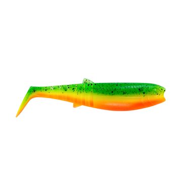 Savage Gear Cannibal Shad 6.8cm 3g Chartreuse Pumpkin 5 Stück Gummifisch