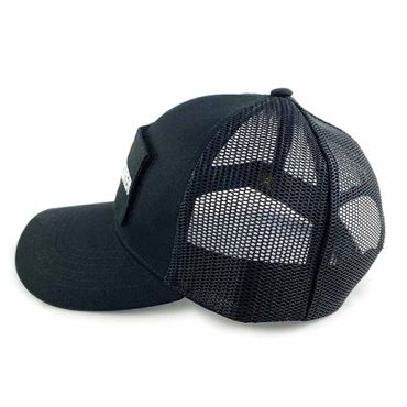 FishXplorer Trucker Cap Wasser- & Uv Resistent Schwarz mit 1 Fishxplorer-Patch