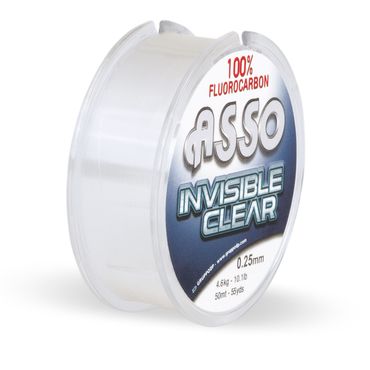 ASSO Invisible Clear Fluorocarbon Clear Vorfachschnur