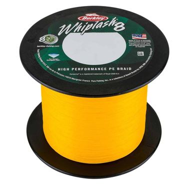 Berkley Schnur Whiplash 8 Yellow Geflochtene Angelschnur Meterware 