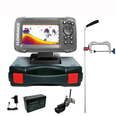 Lowrance Hook2 – 4x Echolot Portabel Profi Edition – Komplettsystem