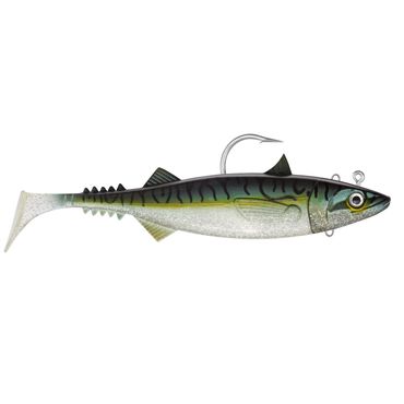 Jackson Sea The Mackerel 18cm Red Head Rigged Gummifisch montiert