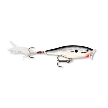 Rapala Skitter Pop 5cm Silver Blue Oberflächenköder Popper